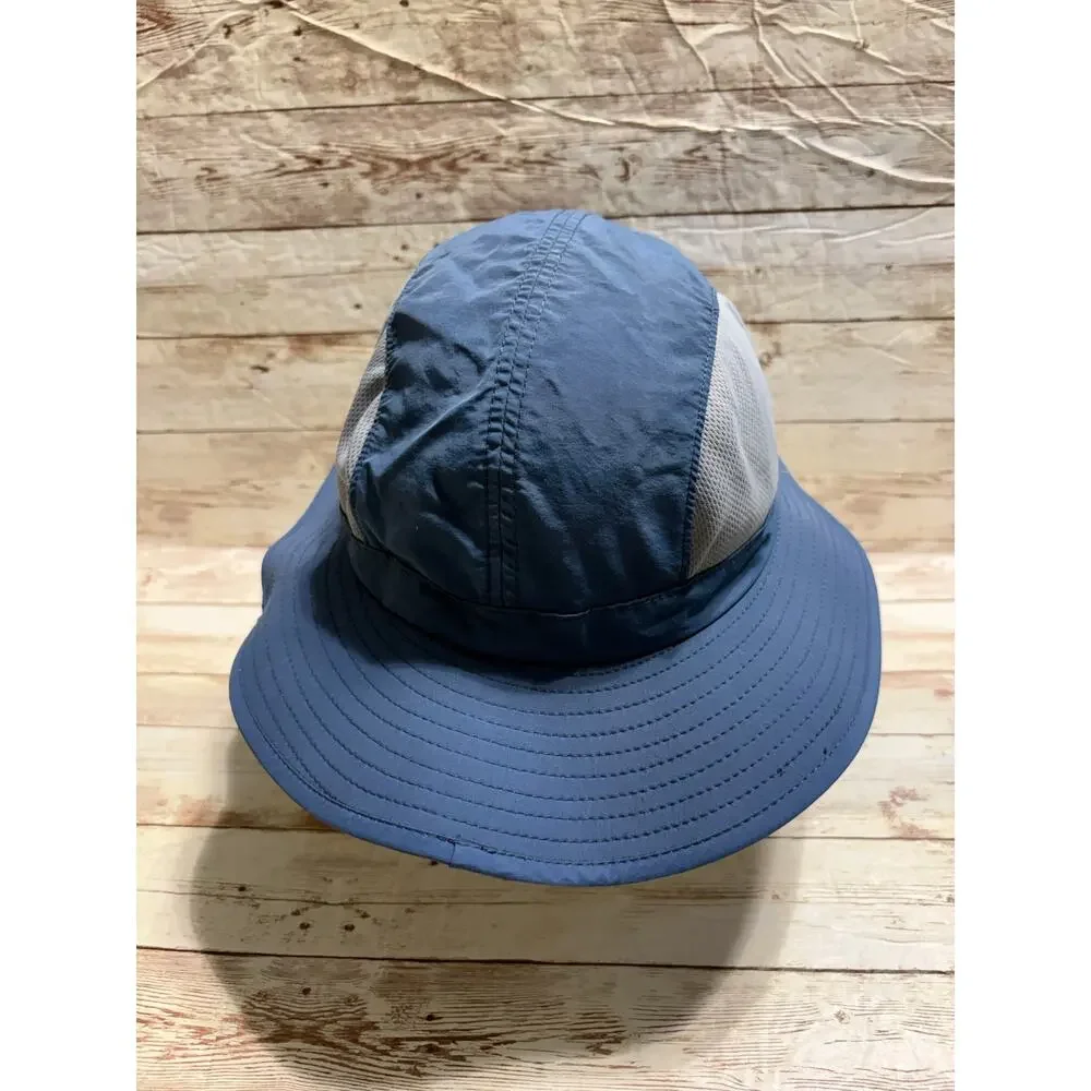 REI Co-op Youth Sun Hat Floppy Brim Breathable Mesh Side Panels Blue
